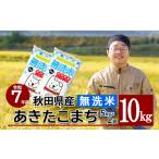 ふるさと納税 【令和7年産先行受付】秋田県産「あきたこまち(無洗米)」 10kg(5kg×2袋) 145P9201 秋田県大館市