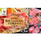焼肉 しゃぶしゃぶ すき焼きセット 全3回