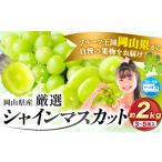 ふるさと納税 【2026年発送】訳あり 厳選 シャインマスカット 約2kg シャイン マスカット 岡山県浅口市
