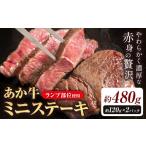 あか牛ミニステーキ ランプ部位使用 約480g