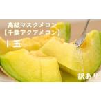 ふるさと納税 【訳あり】高級マスクメロン(千葉アクアメロン)1玉 千葉県一宮町