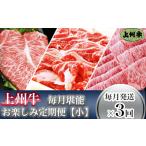 ふるさと納税 「上州牛」毎月堪能お楽しみ定期便(小)【毎月発送×3回お届け】 群馬県玉村町