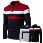 長袖 薄手 鹿の子 ポロシャツ メンズ ゴルフ ゴルフウェア シニア シンプル カジュアル スポーツ アウトドア シニア トップス ボーダー