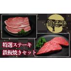 牛肉 サーロイン 仙台牛 特選ステーキ鉄板焼きセット