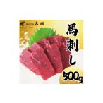ふるさと納税 馬肉 長野県 飯島町 大成の赤身馬刺し 500g 醤油たれ付き 1605460