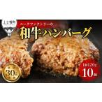 ふるさと納税 肉 ハンバーグ 北海道 上士幌町 ニークファクトリー 道産和牛100% ハンバーグ 120g×10個 北海道産 牛 肉 牛肉 和牛 100% 冷凍 ［014-N70］