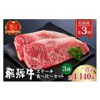 牛肉 ステーキ 定期便 飛騨牛ステーキ食べ比べセット