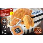 ふるさと納税 北海道 釧路市 【食べ比べセット】生うに折100g&塩水うに100g ふるさと納税 うに F4F-0566