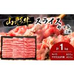 牛肉 すき焼き 山形牛スライスセット 2種