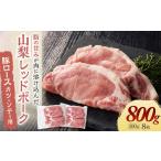 豚肉 ロース 山梨レッドポーク カツ ソテー用 100g×8枚