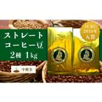 ふるさと納税 コーヒー コーヒー粉 新潟県 長岡市 47-19Bストレート2種(中挽き)1kg