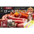 ふるさと納税 牛肉 モモ 宮崎県 都城市 宮崎牛ローストビーフ 230g×1個_13-2601_( 都城市 ) ローストビーフ 特製ローストビーフタレ付き 牛肉 宮崎牛 モモ肉 …