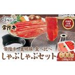 ふるさと納税 牛肉 すき焼き 茨城県 茨城町 115 茨城県銘柄牛 常陸牛 銘柄豚 美明豚 しゃぶしゃぶセット 600g 茨城県共通返礼品／行方市