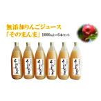 ふるさと納税 果汁飲料 りんご 長野県 伊那市 無添加 100%そのまんまりんごジュース 6本入り