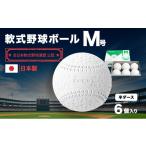 地域のお礼の品 野球ボール 軟式 M号 半ダース 6個入り