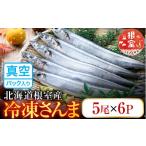 魚貝類 さんま B-36005 根室産 冷凍さんま30尾