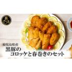 肉 揚げ物 黒豚コロッケと黒豚春巻きの詰め合わせ