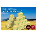 ふるさと納税 無洗米 山形県 上山市 令和6年産 無洗米つや姫キューブ2合×20個 0059-2440