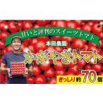 ふるさと納税 野菜類 トマト 石川県 小松市  2026年 先行予約 人気のスイーツトマト 本田農園のかがやきトマト2箱（約70個）とまと 甘い 野菜