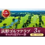 ゴルフ場利用券 浜野ゴルフクラブ平日1Rキャディ付プレー券…