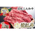 ふるさと納税 牛肉 すき焼き 滋賀県 近江八幡市 PRキャンペーン対象 4等級以上 近江牛スキシャブ用 1kg 折箱入り H008U ( 近江牛 ブランド和牛 牛肉 赤身 す…
