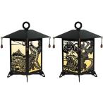 金工品 華倭里行燈 信貴山~朝護孫子寺~