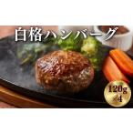 ふるさと納税 肉 ハンバーグ 岩手県 一関市 《格之進》白格ハンバーグ120g×4個 〜お店の味をご家庭で 焼くだけ簡単〜 プレミアム お弁当 個包装 お惣菜 小分…