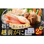 鍋 訳あり 超うまい 指折れ越前がに 中 カニスキセット 2杯