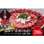 馬肉 FK7-0321 馬刺し 霜降り 赤身の皿盛り