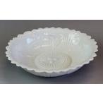 家具 装飾品 網田蒼土窯 復元網田焼 白磁牡丹形皿