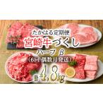 牛肉 しゃぶしゃぶ 定期便6回 宮崎牛たかはる定期便ハーフβ