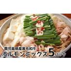 ふるさと納税 牛肉 焼肉・バーベキュー 鹿児島県 南九州市 鹿児島県産黒毛和牛ホルモンミックス5パック 1185870