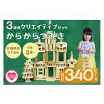 玩具 からからつみき3種類クリエイティブセット340P