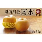 ショッピング梨 ふるさと納税 長野県 松川町 JA09-24A 梨 南水 5kg ／2024年9月中旬頃〜配送予定 糖度センサー選別 和梨 ／／ 糖度センサー選別 厳選 南信州 長野県 和梨 なし…