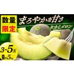ふるさと納税 メロン メロン青肉 長崎県 小値賀町 先行予約 タカミメロン 約5kg(3〜5玉) 2025年6月中旬〜7月初旬発送予定 DAT001 メロン 先行予約 タカミメ…