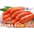 魚貝類 明太子 海千 無着色 辛子明太子 選 600g×2個セット