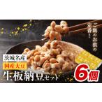 加工品等 納豆 茨城名産 生板納豆 大豆 セット 6個