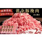 ふるさと納税 豚肉 ハンバーグ 北海道 伊達市 北海道 豚ひき肉 あら挽き 200g 10パック 計2kg あら挽き(2kg)