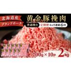 定期便 6ヵ月連続6回 豚ひき肉 普通挽き 200g