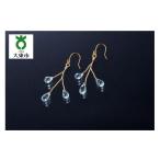 アクセサリー ピアス ブルートパーズ 金張ピアス