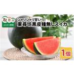 ふるさと納税 スイカ 福井県 坂井市  先行予約 種なし スイカ 6〜10kg × 1玉 大玉サイズ 〜シャリシャリ甘い東尋坊黒皮種なしスイカ〜 2026年7月中旬以降順次…