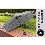 12-011自動開閉式折りたたみ傘 黒