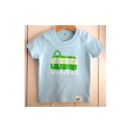 服 子ども ライトブルー 120 江ノ電キッズTシャツ
