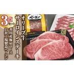 牛肉 サーロイン オリーブ牛サーロインステーキ220gx3枚