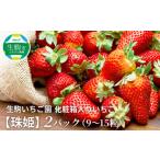 ふるさと納税 いちご 奈良県 生駒市 化粧箱入りいちご 珠姫 酸味が少なくやさしい甘み 珠姫 いちご 2パック 9~15粒 化粧箱 卵型 粒が大きい 生駒いちご園 果物…