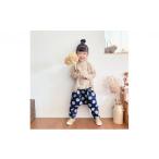 服 子ども 大きなドット 児島デニムのサルエルパンツ