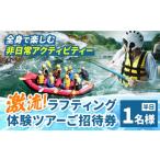 体験チケット 激流 ラフティング体験ツアー