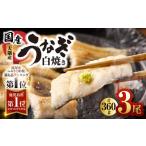 ふるさと納税 うなぎ 鹿児島県 鹿屋市 1468 鹿児島県大隅産うなぎ白焼3尾（360g）　KN007-009-01