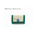 小物 inoca CASE CARD 深緑×紺青