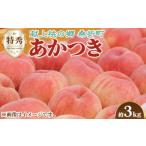 ふるさと納税 もも 福島県 桑折町 No.096 もも(あかつき)特秀 約3kg「献上桃の郷」ブランド品 / 桃 モモ 果物 福島県 特産品